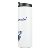 水彩青い花花花花花花花花束花嫁 –  タンブラー (回転右)