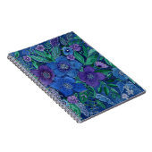 水彩青い花 ノートブック (右側)