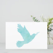 水彩青い鳩 (スタンド正面)