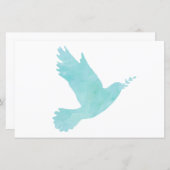 水彩青い鳩 (正面/裏面)