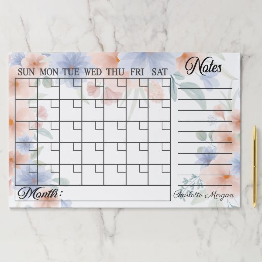 水彩青と桃大ティアアウェイ紙パッド ペーパーパッド (インサイチュ)