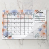 水彩青と桃大ティアアウェイ紙パッド ペーパーパッド (折り畳み)