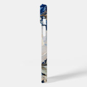 水彩青と白の花 Case-Mate iPhoneケース (裏面 / 左)