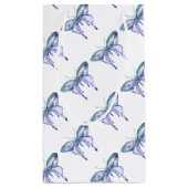 水彩青アクアパープルバタフライ スモールペーパーバッグ (裏面)