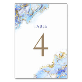 水彩青インクテーブル番号4 テーブルナンバー