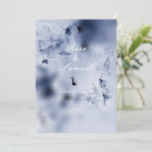 水彩青エステティック結婚式招待状 招待状 (スタンド正面)