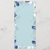 水彩青エレガントフローラ結婚披露宴 メニュー (裏面)