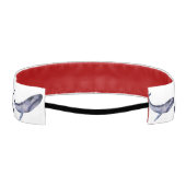 水彩青クジラ アスレチックヘッドバンド (裏面)