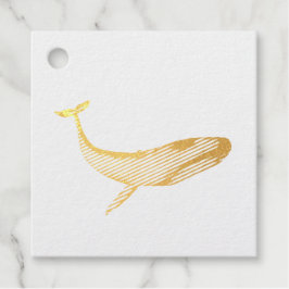 水彩青クジラ フェイバータグ