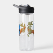 水彩青クスコオシュリ芸術的ケ鳥 ウォーターボトル (右面)