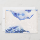 水彩青グラデーションベビーシャワー招待状 招待状 (裏面)