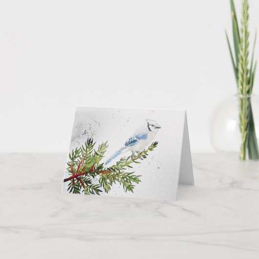 水彩青ジェイノート カード (正面)