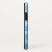 水彩青ストライプ色 Case-Mate iPhoneケース (裏面/右)