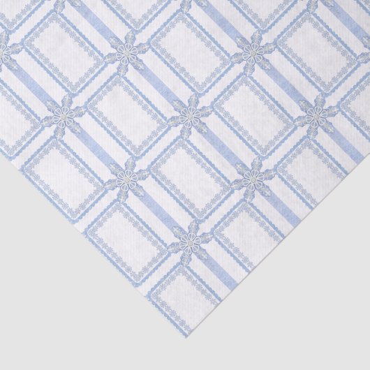 水彩青デザイナースノーフレーク 薄葉紙 (詳細)