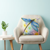 水彩青トンボ、カスタマイズされた書式 クッション (椅子)