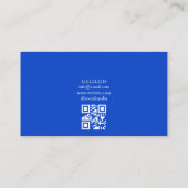 水彩青バラファッション服店 名刺 (裏面)