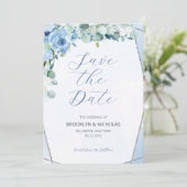 水彩青バラ保存日 セーブザデート (スタンド正面)