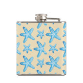 水彩青ヒトデ模様 フラスク (裏面)