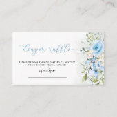 水彩青フローラおむつラッフルチケット エンクロージャーカード (正面)