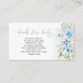 水彩青フローラブックベビーチケット エンクロージャーカード (正面)