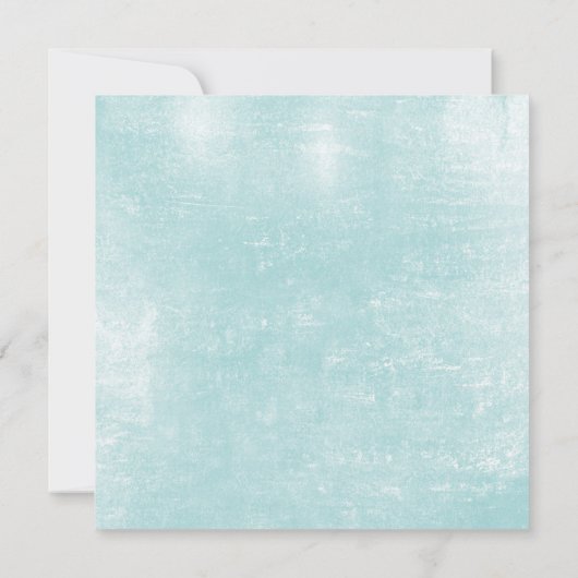 水彩青プリンセスファッションイラストレーション (裏面)