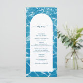 水彩青モダン海ビーチ結婚式 メニュー (スタンド正面)