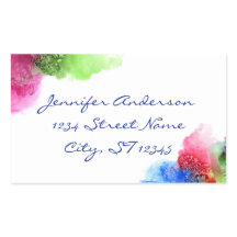 水彩青モダン緑赤パーソナライズされた