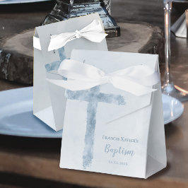 水彩青十字バプテスマの好意ボックス フェイバーボックス