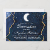 水彩青大理石シナキンセアニェラ 招待状 (正面)