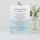 水彩青宿泊施設。結婚詳細 エンクロージャーカード (スタンド正面)