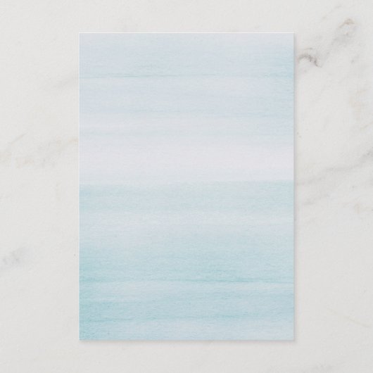 水彩青宿泊施設。結婚詳細 エンクロージャーカード (裏面)