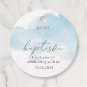 水彩青少年エレガント洗礼 フェイバータグ (正面)