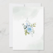 水彩青少年バプテスマ 招待状 (裏面)