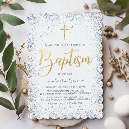 水彩青少年バプテスマ 招待状