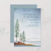 水彩青山の動く発表 出欠カード (正面/裏面)