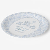 水彩青弓おもちゃ少年の赤ちゃんシャワー ペーパープレート (アングル)