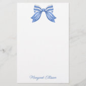 水彩青弓ストライプの文具 便箋 (正面)