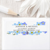 水彩青忘れい私はフローラ戻らない ラベル (インサイチュ)