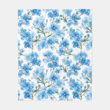 水彩青忘れいMe花柄なし