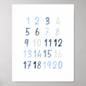 水彩青数字教育用ポスター ポスター (正面)