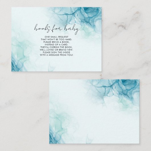 水彩青本ベビーカード エンクロージャーカード (正面/裏面)