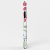 水彩青桃色の花 Case-Mate iPhoneケース (裏面/右)