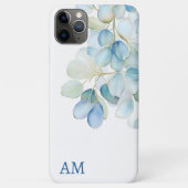 水彩青植物紫陽花モノグラム Case-Mate iPhoneケース (裏面)
