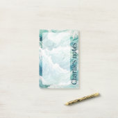 水彩青波名前をカスタムする ポストイット (デスク上)