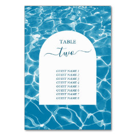 水彩青海ビーチ結婚式表番号 テーブルナンバー