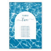 水彩青海ビーチ結婚式表番号 テーブルナンバー (裏面)