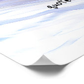 水彩青淡い色のと灰色に引用文ポスターを追加 ポスター (角)