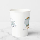 水彩青熱気球Mr.OneDerful Boy 紙コップ (右)