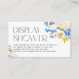 水彩青白あじさいディスプレイシャワー エンクロージャーカード