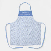 水彩青白ジンジャージャートモグラム エプロン (正面)